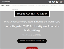 Tablet Screenshot of mastercutteracademy.com